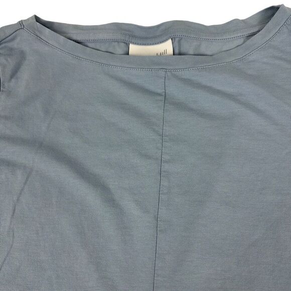 J. Jill Blue Small Top Elbow Length Sleeves Seam Front Bateau Neck - Picture 5 of 5